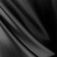 Black 100% Silk 4-Ply Crepe Back Satin (1804)