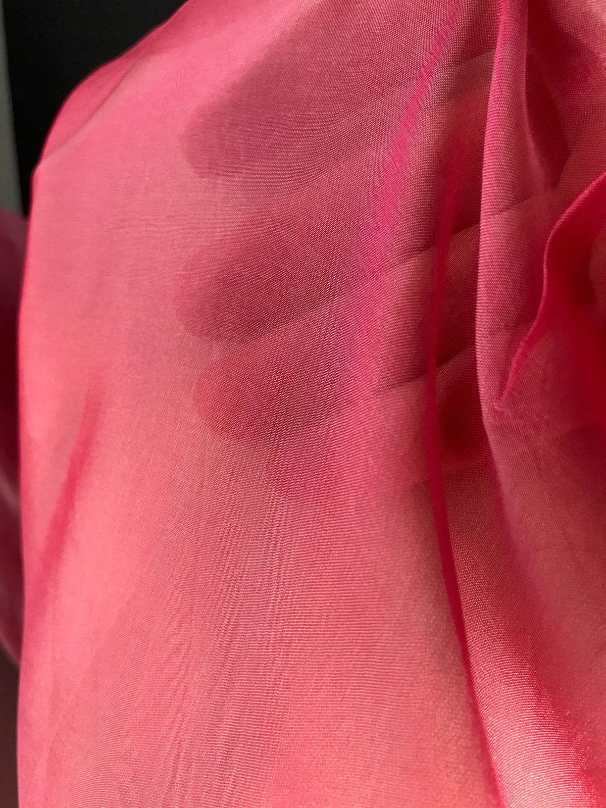 1215 Hot Pink Iridescent Pure Silk Chiffon 54