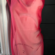 1215 Hot Pink Iridescent Pure Silk Chiffon 54