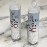 Miyuki 11/0 Delica Glass Beads- WHITE PEARL (2004)