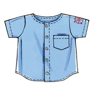 McCall's Sewing Pattern Infants' Button-Down Shirts, Shorts and Pants- M6016- S-M-L-XL