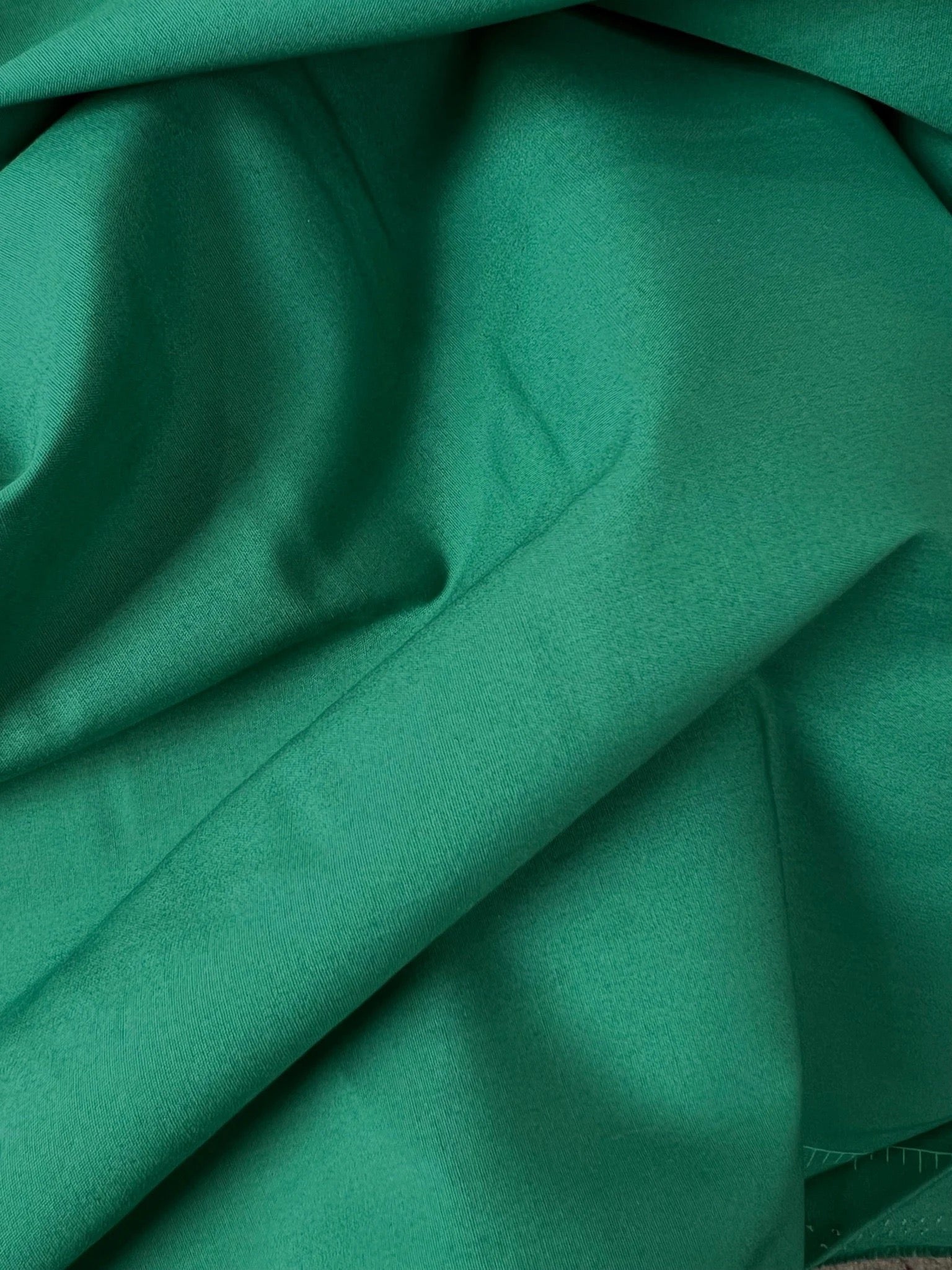 Green “Peacock” Solid Cotton Fabric- Art Gallery Fabric- 44