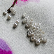Miyuki 11/0 Delica Glass Beads- WHITE PEARL (2004)