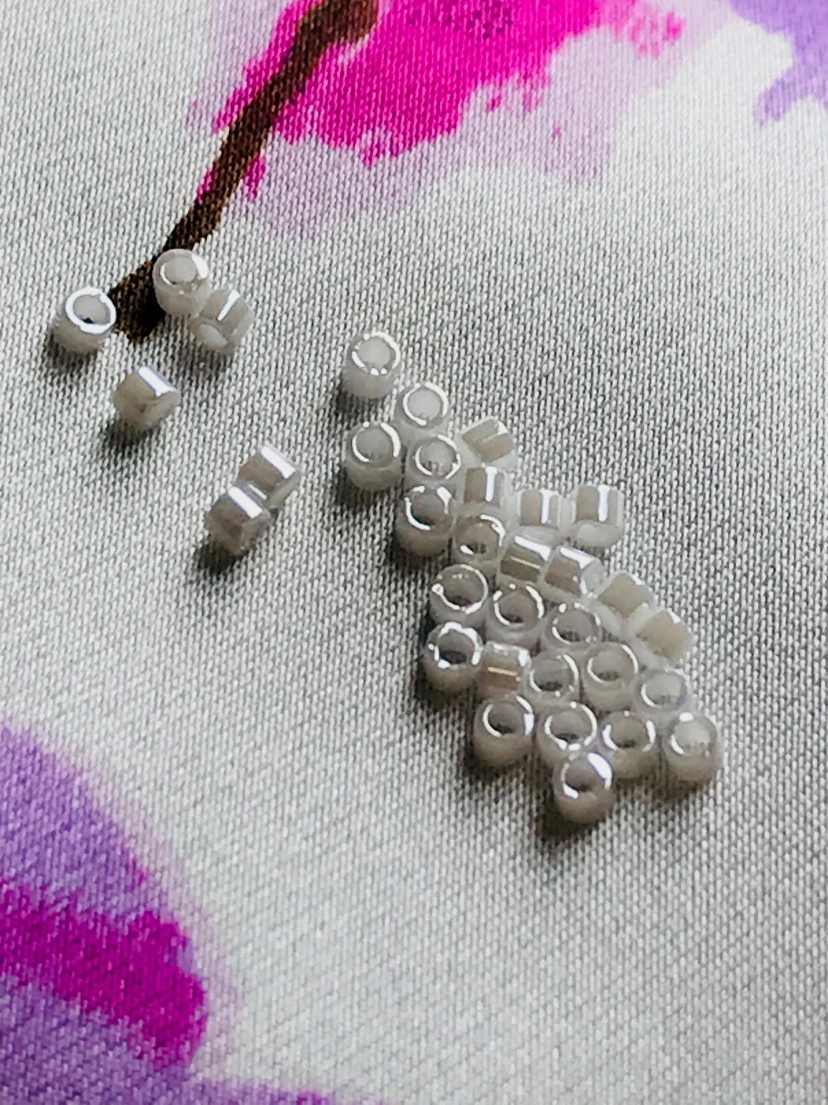 Miyuki 11/0 Delica Glass Beads- WHITE PEARL (2004)