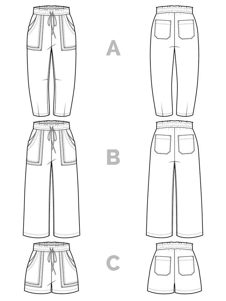 Sepia Pants & Shorts- Closet Core Paper Pattern