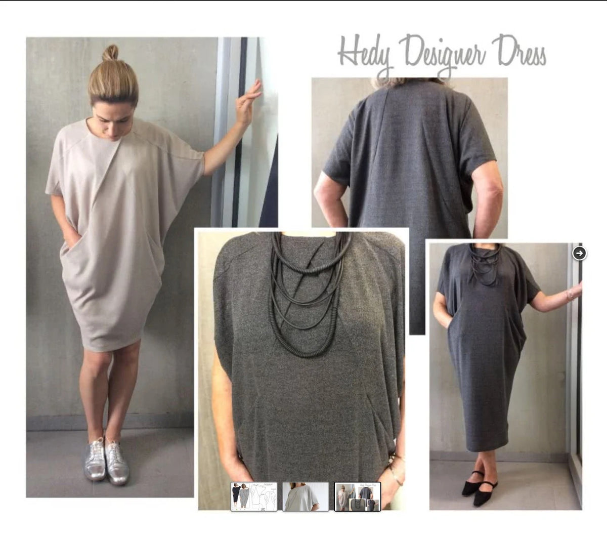 Hedy Designer Dress- Style Arc Paper Pattern- Sizes 4-16, 18-30
