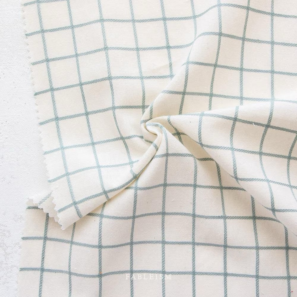 Grid Squares Cotton Fabric- 