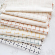 Grid Squares Cotton Fabric- 