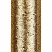 102 GOLD Fil Au Chinois Thick Metallic Thread No. 15 Reels (ONE REEL)- 225m
