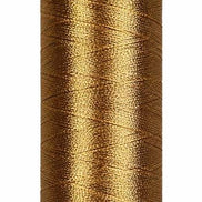 110 OLD GOLD Fil Au Chinois Thick Metallic Thread No. 15 Reels (ONE REEL)- 225m