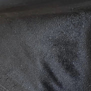 Black Cotton Lush Velveteen- 55” Wide- WIDE Version