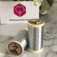 Sajou No. 122- Silver Metallic Thread- Fil au Chinois- Spool (100m) or Cone (1000m)