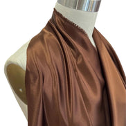 Chocolate Brown Pure Silk Charmeuse Fabric- 44” (365)