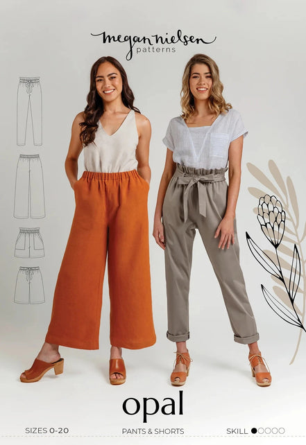 Opal Pants & Shorts Pattern- Megan Nielsen- Sizes 0-20