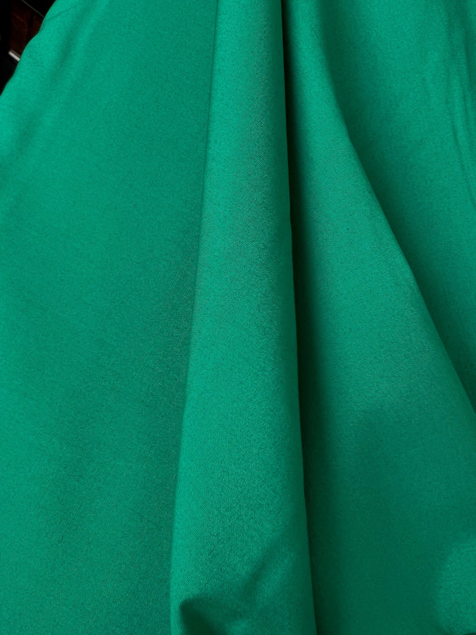 Green “Peacock” Solid Cotton Fabric- Art Gallery Fabric- 44