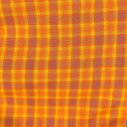Kitchen Window Wovens- “Spice”- Orange, Yellow, Purple Plaid Gingham- 44” Wide- 100% Cotton