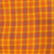 Kitchen Window Wovens- “Spice”- Orange, Yellow, Purple Plaid Gingham- 44” Wide- 100% Cotton