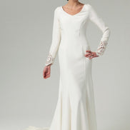 Butterick B5779 Sewing Pattern Misses’ Wedding/ Bridal Lace-Back Dresses with Train- Sizes 4-12