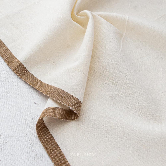 Sprout Woven X Fabric- Woven Cotton- Fableism- “Creme”- 44"