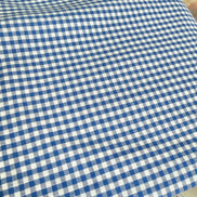 Blue Carolina Gingham- 1/8”- Cotton- 44” Wide- “Royal