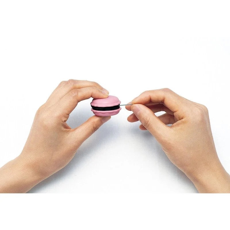 Sweet 'n Sharp Macaron Needle Sharpener- Clover- Raspberry (Pink) or Pistachio (Green)