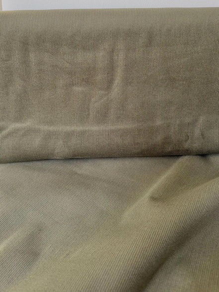 Cotton Corduroy- “Olive" 14 Wale- 57” Wide Fabric