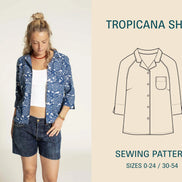 Tropicana Shirt- Wardrobe By Me- Paper Pattern- Sizes 0-24