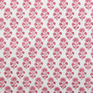 Stamp Floral in Pink- Indian Block Prints: Cottage- Fableism- 44