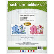 Ultimate Toddler Bib- Paper Pattern- Reversible