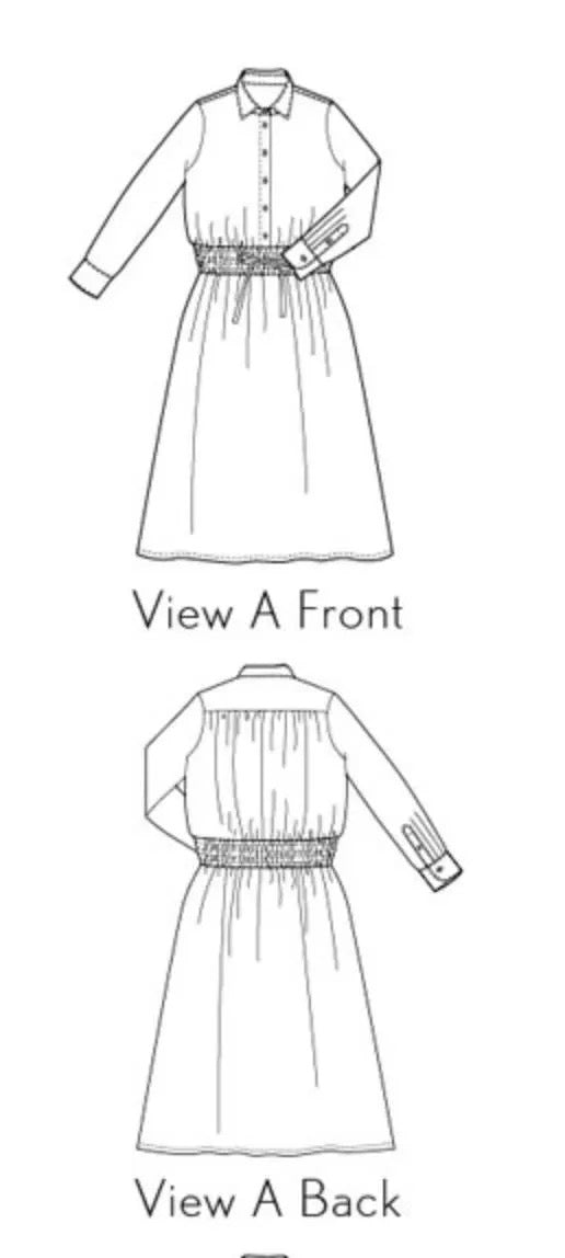 Tomigaya Shirt Dress Paper Pattern- Liesl + Co.