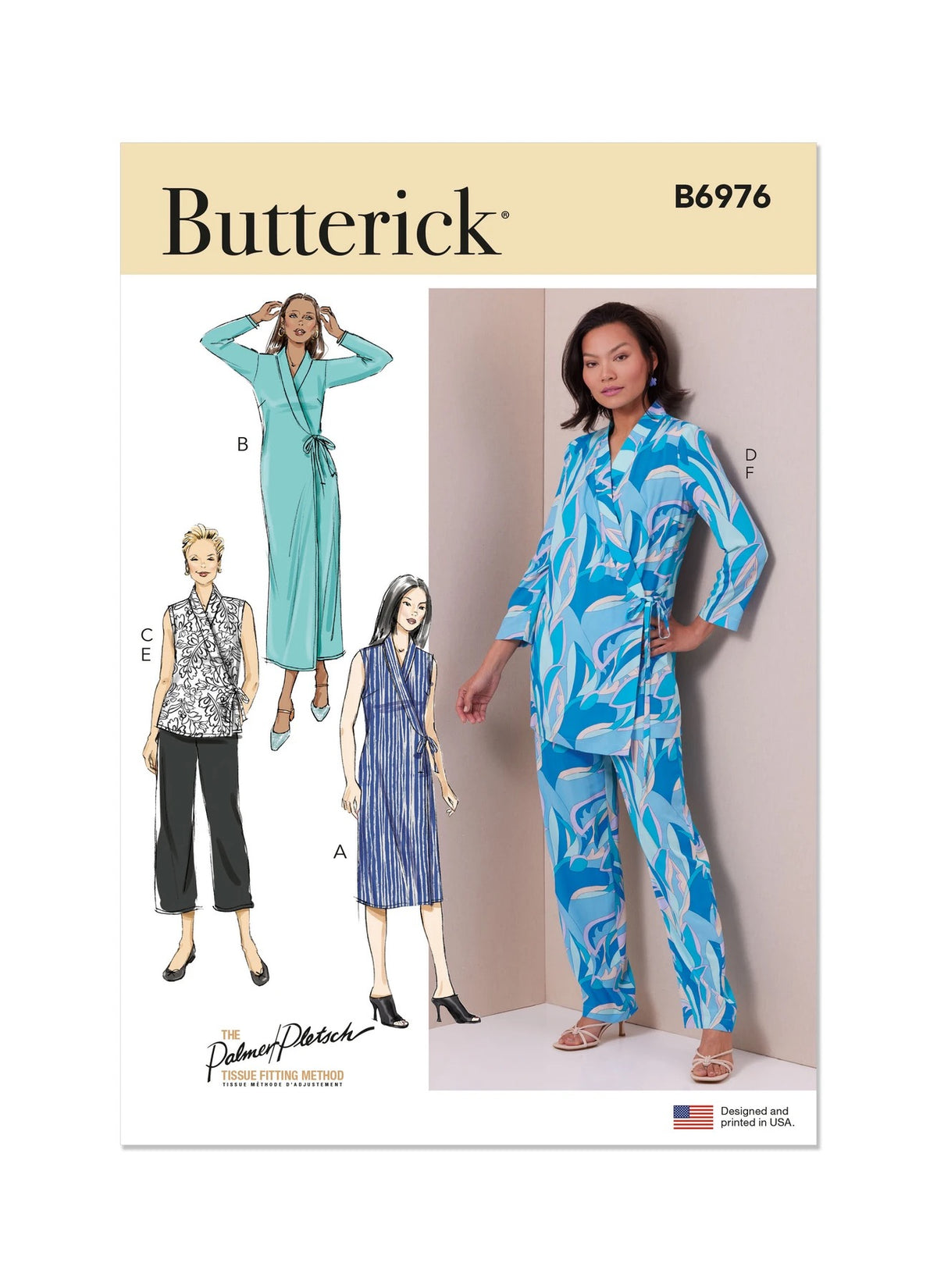 Butterick B6976 Sewing Pattern Misses' Lounge Set by Palmer/Pletsch