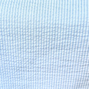 Blue and White Seersucker Stripe- 57” Wide- Cotton Poly Blend