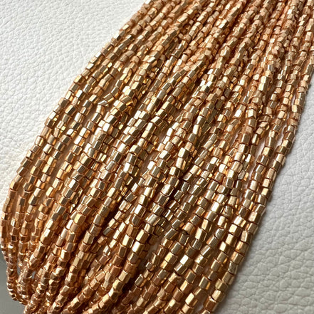 Satin Matte Gold 2 Cut Beads- 10* (2194)