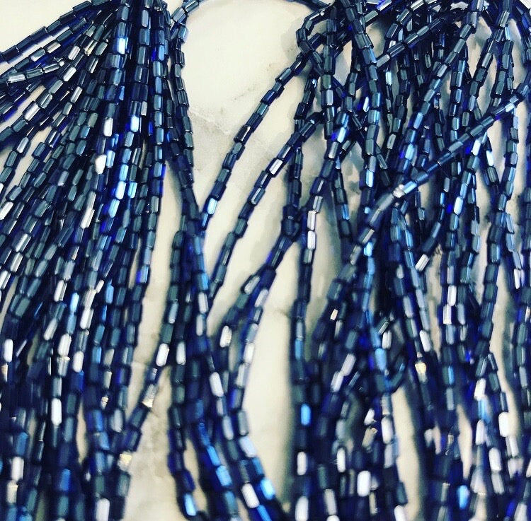 Dark Blue Bugle Beads (2126)