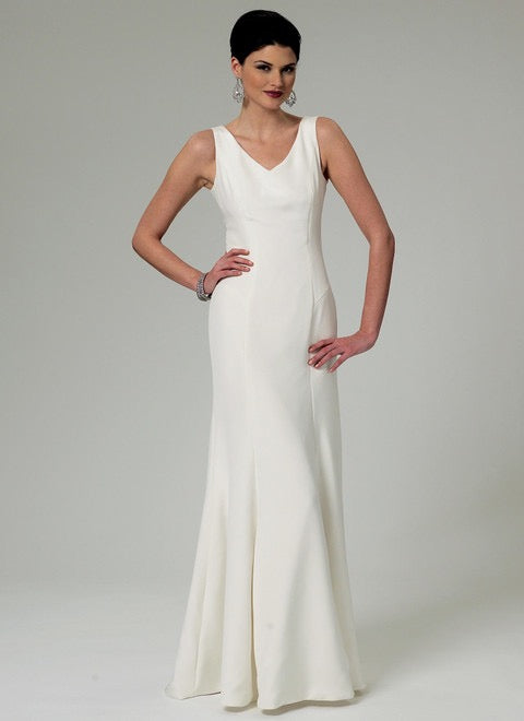 Butterick B5779 Sewing Pattern Misses’ Wedding/ Bridal Lace-Back Dresses with Train- Sizes 4-12