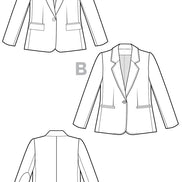 Jasika Blazer- Closet Core Paper Pattern