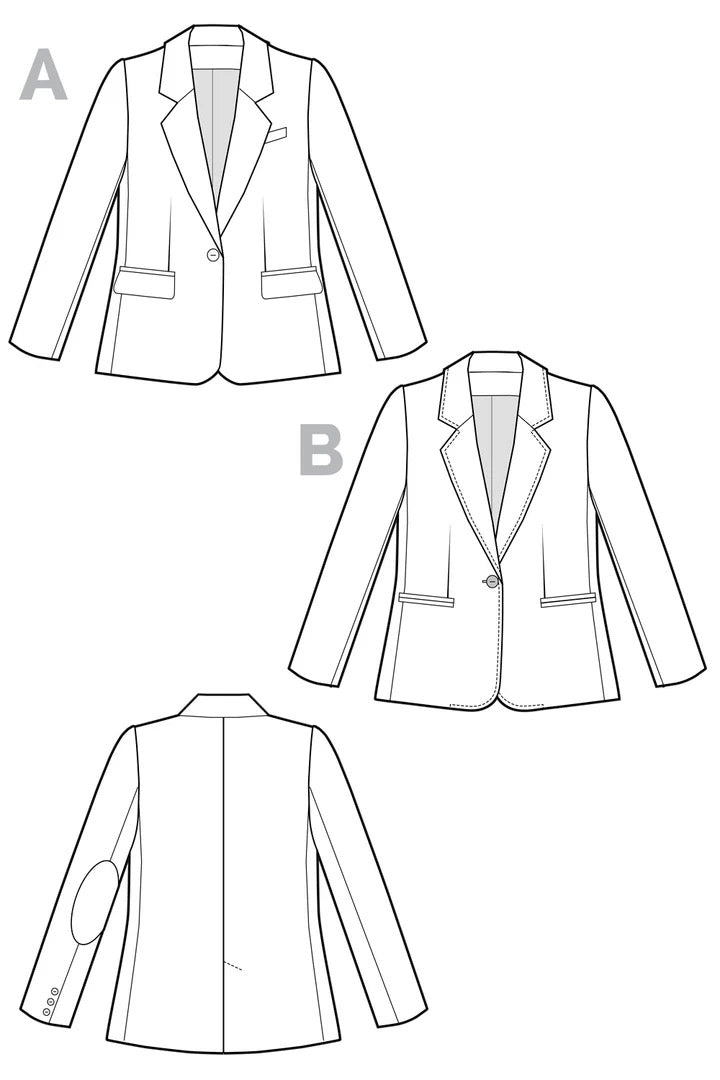 Jasika Blazer- Closet Core Paper Pattern