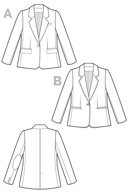 Jasika Blazer- Closet Core Paper Pattern
