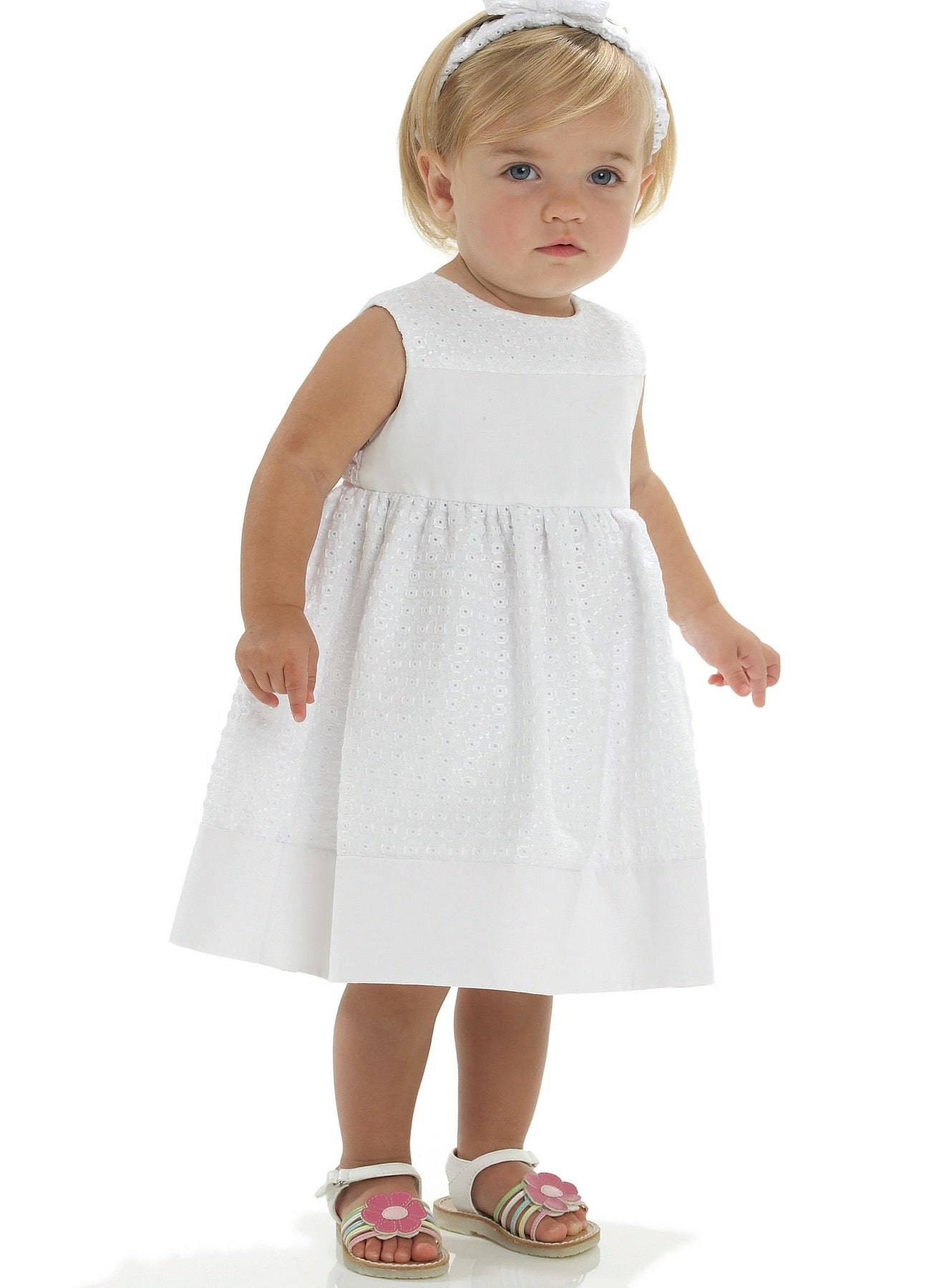 McCall's Sewing Pattern Infants' Lined Dirndl Dresses, Panties and Headband- M6015- S-M-L-XL