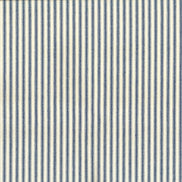 Woven Cotton Ticking Stripe- Navy and Off White- 44” Wide