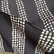 Gaia Deep Charcoal- White on Charcoal (almost black)- Kelsey Viscose - Atelier Brunette France