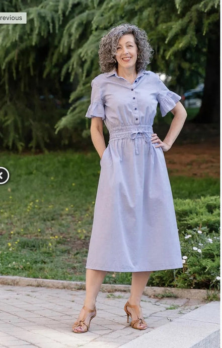 Tomigaya Shirt Dress Paper Pattern- Liesl + Co.