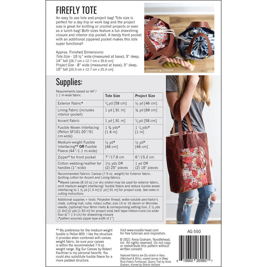 Noodlehead- Yarrow Wristlet & Pouch- Paper Pattern