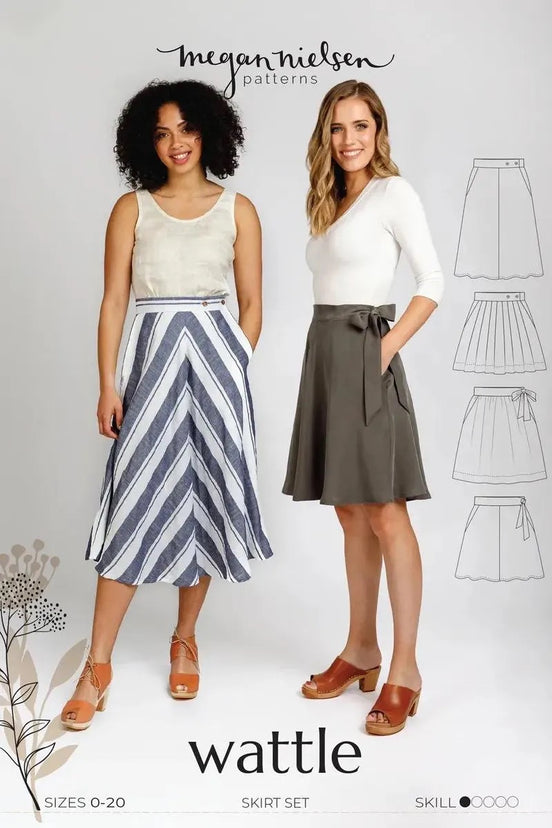 Wattle Skirt- Megan Nielsen- Sizes 0-20