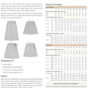 Wattle Skirt- Megan Nielsen- Sizes 0-20