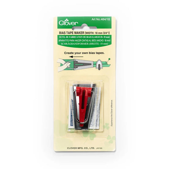 Clover Bias Tape Maker- 3/4" Width