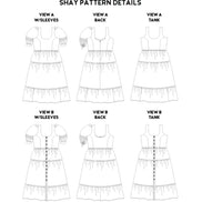 Shay Dress Paper Pattern- Chalk + Notch