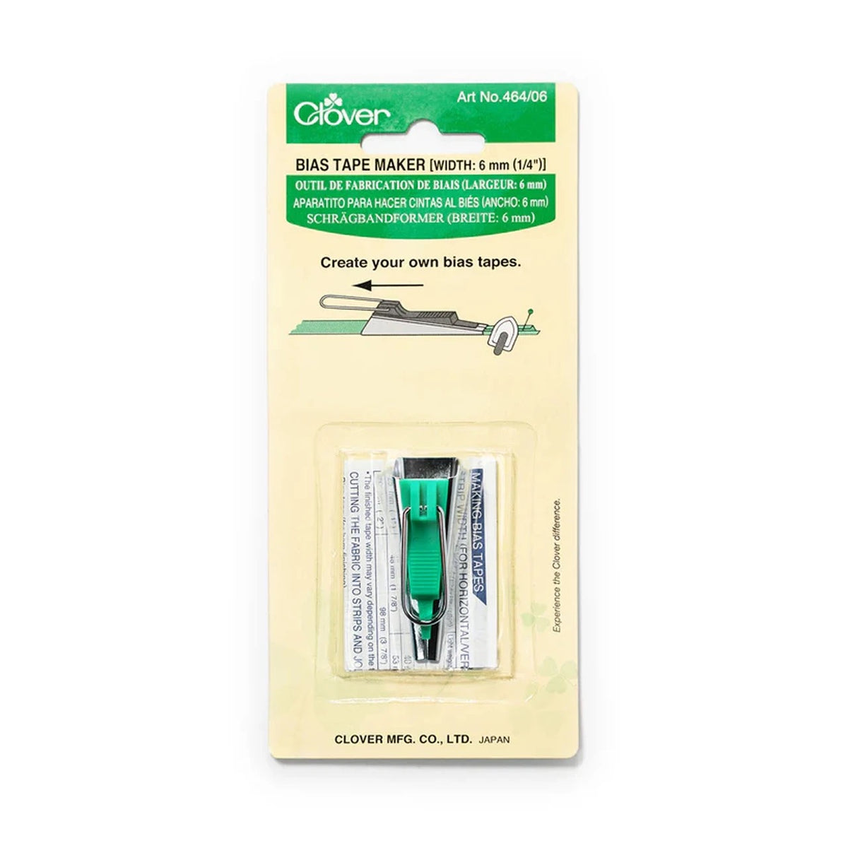 Clover Bias Tape Maker- 1/4