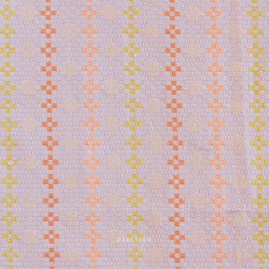 Woven Cotton Fabric- “Mosaic- Sweet”- Lucky Loom- Fableism- 44” Wide