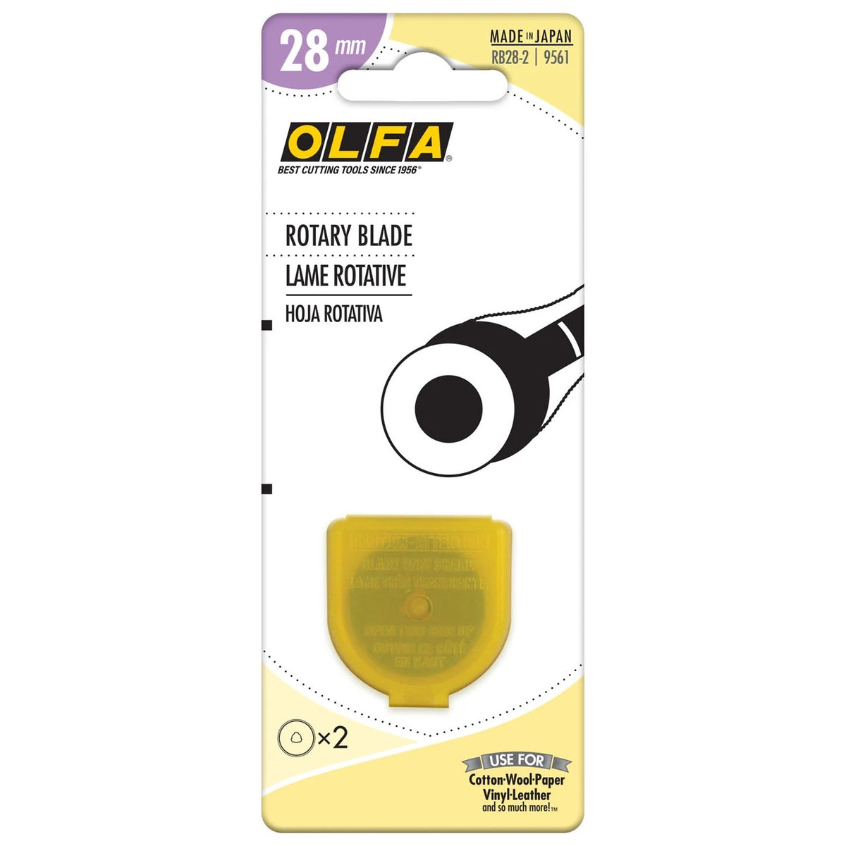 Olfa Replacement Rotary Blades- 28MM- 2 Pack